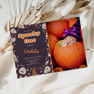 Invitation Halloween Éffrayant Un Anniversaire Photo Invitati