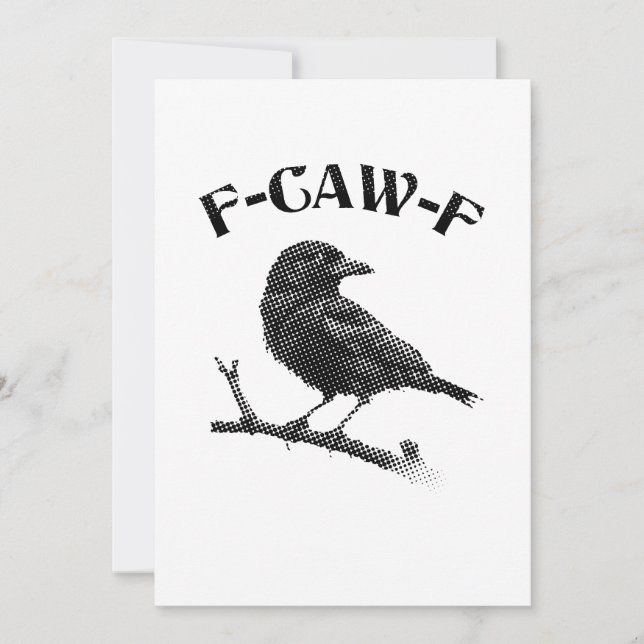 Invitation Halloween F-CAW-F du Corbeau (Devant)