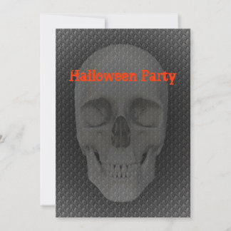 Invitation Halloween Face Crâne