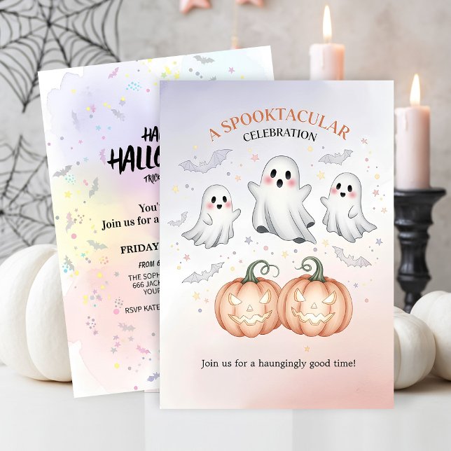 Invitation Halloween fantôme éffrayant (Créateur téléchargé)