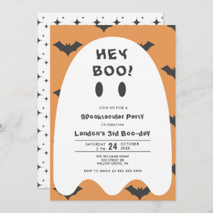 Invitation Halloween Fantôme Toute Année Anniversaire Invitat