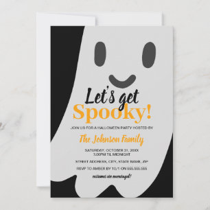 Invitation Halloween Fantômes Épiques