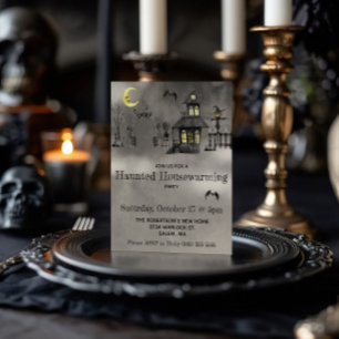 Invitation Halloween, Fête de pendaison de crémaillère ensorc