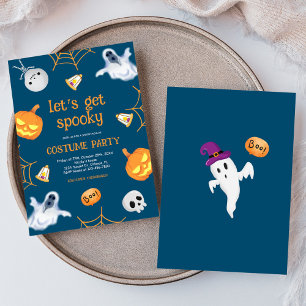 Invitation Halloween Fun Éffrayant Enfants Costume Party