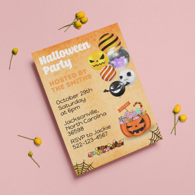 Invitation Halloween Fun Kids and Adultes (Créateur téléchargé)