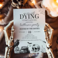 Invitation Halloween gothique pour une soirée déja