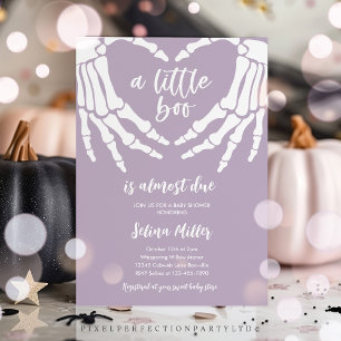 Invitation Halloween gothique Un Peu Dû Boo Baby shower