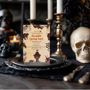 Invitation "Halloween gothique Vintage
