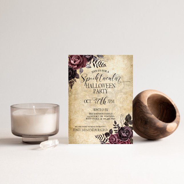 Invitation Halloween, Halloween adulte, Fête du costume, Cost (Créateur téléchargé)