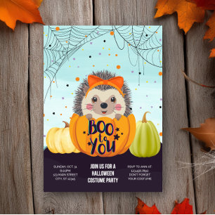 Invitation Halloween Halloween Citrouille Costume Éffrayant f