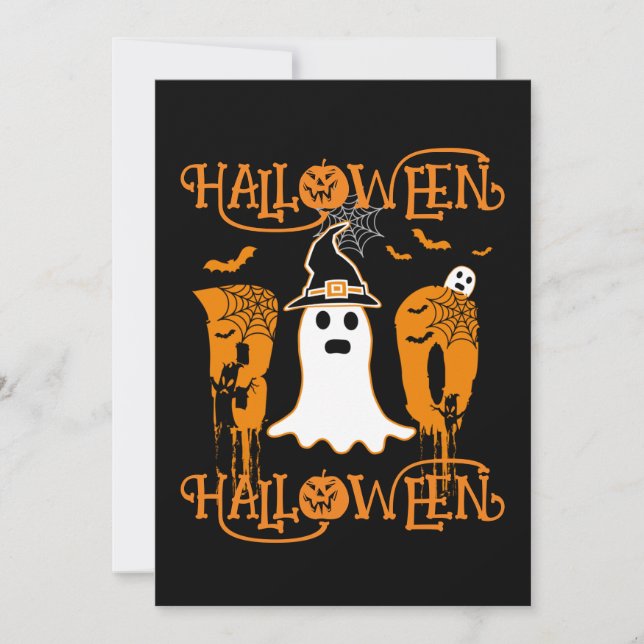 Invitation  HALLOWEEN HALLOWEEN ÉPouvantable HOU (Devant)