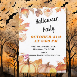 Invitation Halloween Harvest