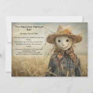 Invitation Halloween Haunted Harvest Ball Costume fête