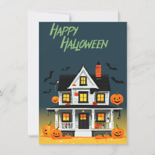 Invitation Halloween Haunted House Party