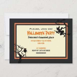 Invitation Halloween Haunween Place Party 5" x 7"