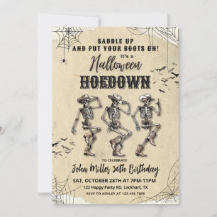 Invitation Halloween Hoedown Anniversaire Party