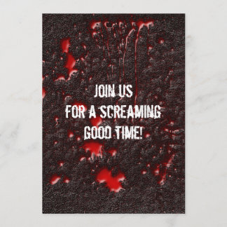 Invitation Halloween Horreur Roadkill