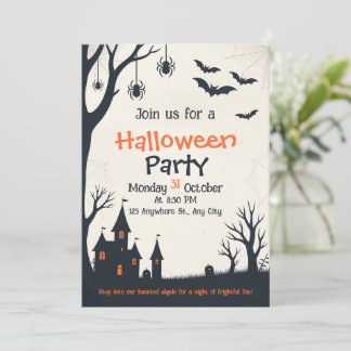 Invitation Halloween House Party
