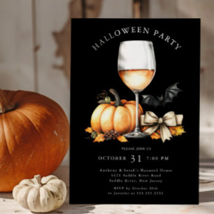 Invitation Halloween incroyablement élégante