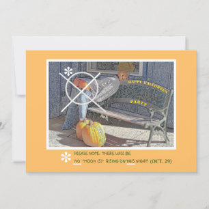 INVITATION HALLOWEEN INVITATION/HUMOUR/PERSONNALISABLE/CITROU