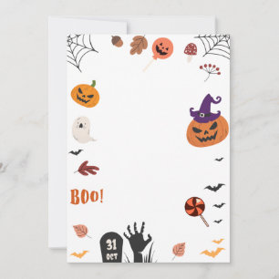 Invitation Halloween Invite, Halloween Card