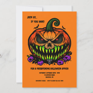 Invitation Halloween Jack-O-Lantern