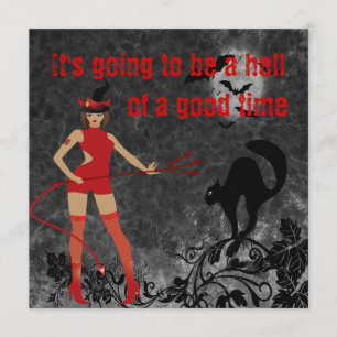 Invitation Halloween, la fille du diable