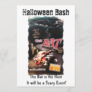 Invitation Halloween L'affiche du film Bat Vincent Price