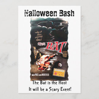 Invitation Halloween L'affiche du film Bat Vincent Price
