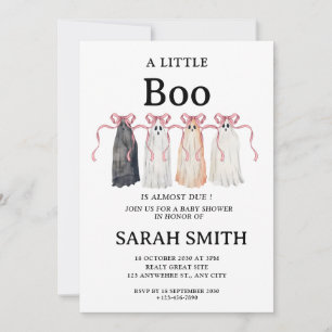 Invitation Halloween Little Boo est presque dû Baby shower