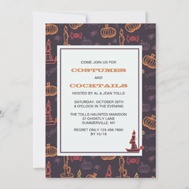 Invitation Halloween mire l'invitation (Devant)