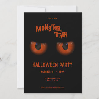 Invitation Halloween Monster Bash