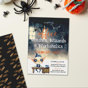 Invitation Halloween Office Party Business Corporate Ghoulish