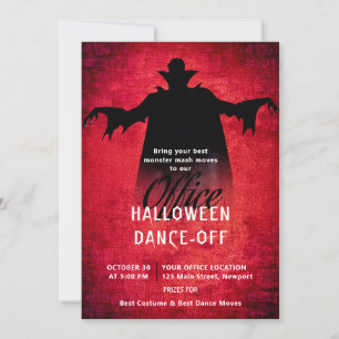 Invitation Halloween Office Party Business Monster d'entrepri