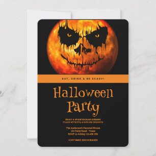 Invitation Halloween Parti Gothique Dark SpookyMoon
