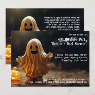 Invitation Halloween Party C’est un vrai cri !