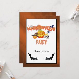 Invitation Halloween Party Jack-O-Lantern et plus d'invitatio