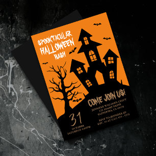 Invitation Halloween Party Spooktacular Haunular Maison