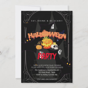 Invitation Halloween Party Vintage gothique