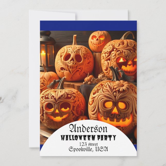 Invitation Halloween personnalisé (Devant)