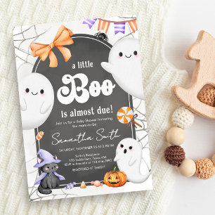 Invitation Halloween Petit Boo Ghost Baby shower