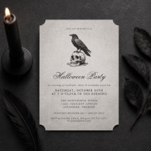 Halloween pour adultes Vintage Gothique Corbeau et