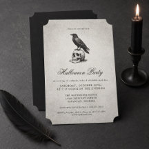 Halloween pour adultes Vintage Gothique Corbeau et