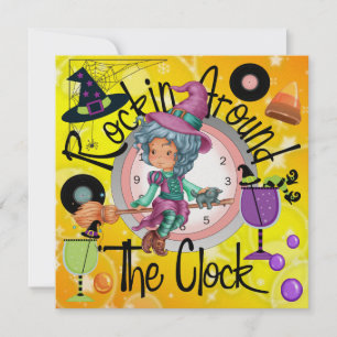 Invitation Halloween Rockin' Around the Clock Party - SRF