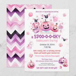 Invitation Halloween rose