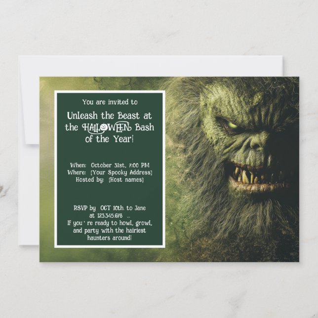 Invitation Halloween Savage Halloween Fiesta (Devant)