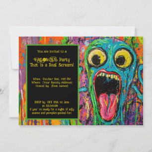 Invitation Halloween Scream-O-Rama Party