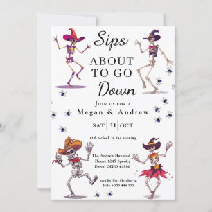 Invitation Halloween Skeleton Dance