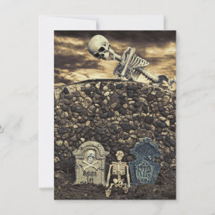 Invitation Halloween Skeleton Party