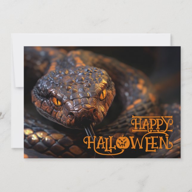Invitation Halloween 🐍 "Slithering Spook-tacular (Devant)